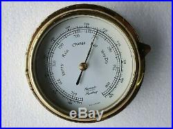 Hanseatic Vintage Marine Brass Barometer Made In Germany