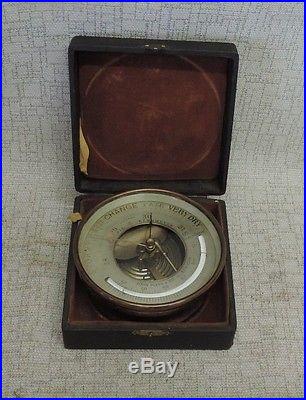 Holosteric Barometer US Coast Guard Signed John Bliss & Co C. 1891-1898