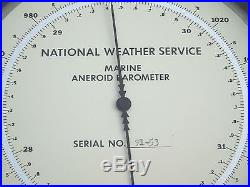 Huge National Weather Service Us Dept Belfort Noaa Marine Aneroid Barometer