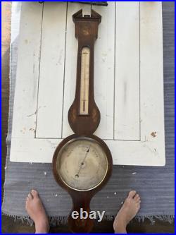 Ino Pedronceli Bodmin Fine 18th C / 19th Barometer With Seashell Inlay