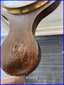 Ino Pedronceli Bodmin Fine 18th C / 19th Barometer With Seashell Inlay