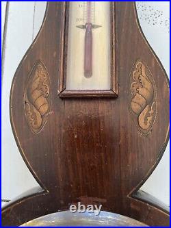 Ino Pedronceli Bodmin Fine 18th C / 19th Barometer With Seashell Inlay