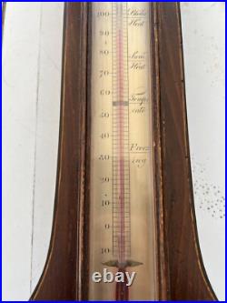 Ino Pedronceli Bodmin Fine 18th C / 19th Barometer With Seashell Inlay