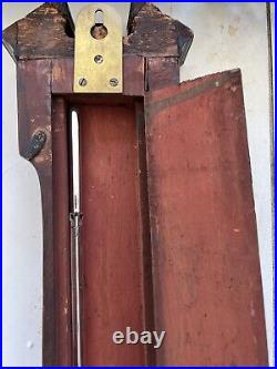 Ino Pedronceli Bodmin Fine 18th C / 19th Barometer With Seashell Inlay