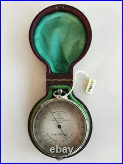 Interesting, small pocket barometer, J. Fabri, Vienna around 1900