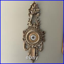 Italian Carved Louis XVI Style Giltwood Barometer For La Barge Mirrors