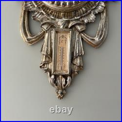 Italian Carved Louis XVI Style Giltwood Barometer For La Barge Mirrors