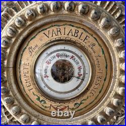 Italian Carved Louis XVI Style Giltwood Barometer For La Barge Mirrors