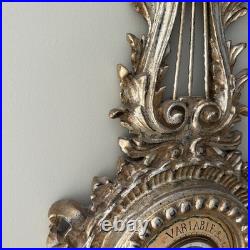 Italian Carved Louis XVI Style Giltwood Barometer For La Barge Mirrors