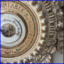 Italian Carved Louis XVI Style Giltwood Barometer For La Barge Mirrors