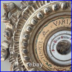Italian Carved Louis XVI Style Giltwood Barometer For La Barge Mirrors