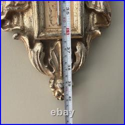 Italian Carved Louis XVI Style Giltwood Barometer For La Barge Mirrors