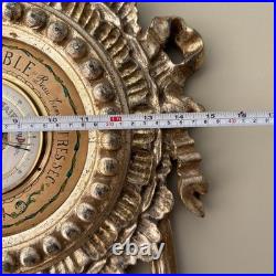 Italian Carved Louis XVI Style Giltwood Barometer For La Barge Mirrors