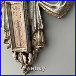 Italian Carved Louis XVI Style Giltwood Barometer For La Barge Mirrors
