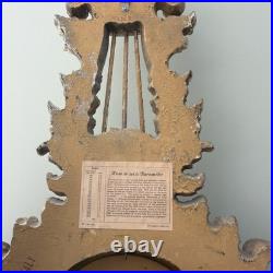 Italian Carved Louis XVI Style Giltwood Barometer For La Barge Mirrors