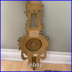 Italian Carved Louis XVI Style Giltwood Barometer For La Barge Mirrors