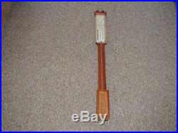 Italian Stick Barometer Mahogany / Wall With Inlays Excellent/ Very Nice