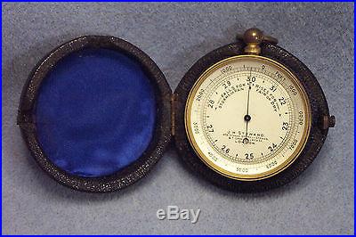 J H Steward, London Cased Pocket Barometer