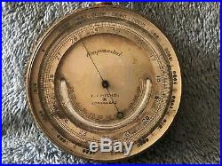 J. J. Hicks London Inc. Compensated Barometer (aprox Size 2 3/4'' X 3 1/2'')