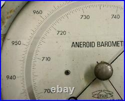 Japanese Utsuki Antique Vintage Aneroid Analog Barometer Weather Yokohama Japan