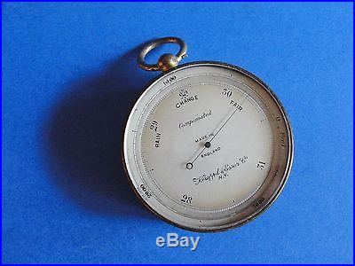 KEUFFEL & ESSER Antique Compensated Pocket Barometer