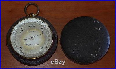 Keuffel & Esser Co. Compensated English Pocket Barometer & Case England Made