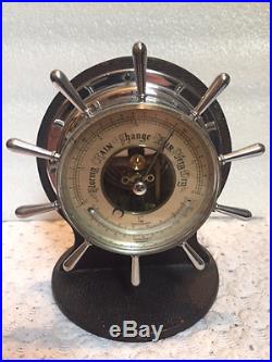LUFFT BAROMETER- Glass Thermometer marine ship's barometer # 883