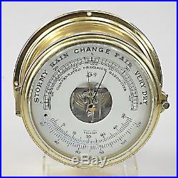 Large Schatz Marine Instruments Barometer W Celsius/Fahrenheit Thermometer works