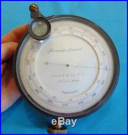 Large Surveying Aneroid Barometer 5 1880 James W. Queen & Co