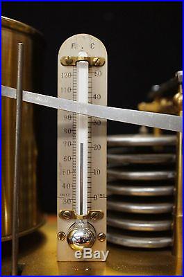 Late 19th Antique Century Short & Mason Self Recording Barometer W/ Instructions