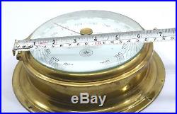 Lilley & Gillie Barometer Brass Marine Vintage Antique Precision Millimeters/bar