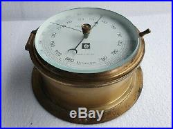 Lilley & Gillie Vintage Marine Brass Barometer Made In England