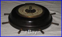Ltd Toy Stamp & Vintage Superfect 2 In1 Baro-Thermometer Ships Wheel P12