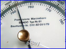 Marinebaro Sundo Jewelled Transmission Ships Aneroid Marine Boat Barometer