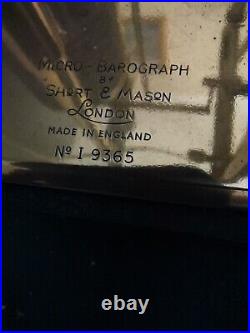 MICRO-BAROGRAPH BY SHORT & MASON Antique VERY RARE