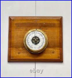 Made In Germany Original Hanseatic Ship Old Antique Hamburg Barometer Instrument