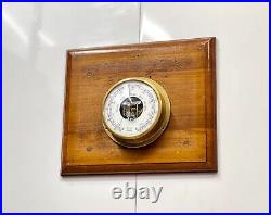 Made In Germany Original Hanseatic Ship Old Antique Hamburg Barometer Instrument