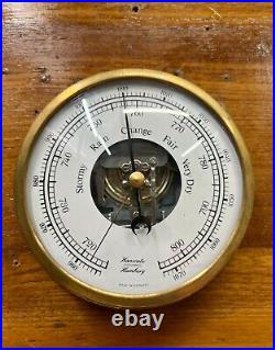 Made In Germany Original Hanseatic Ship Old Antique Hamburg Barometer Instrument