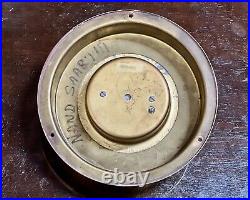 Made In Germany Original Hanseatic Ship Old Antique Hamburg Barometer Instrument