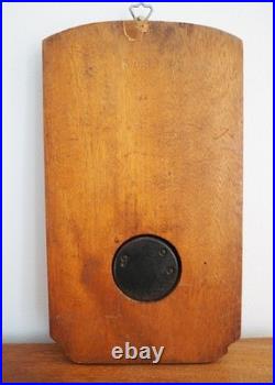 Magnificent Art Deco Roses French Carved Walnut Thermometer Barometer Station W