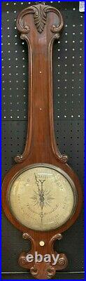 Mahogany Barometer Case by Robert Cammack Of Ormskirk England Active 1855-85