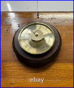Marine Cargo Ship Barometer Authentic German-Made Wooden Nautical Instrument Marine Cargo Ship Barometer Authentic German-Made Wooden Nautical Instrument