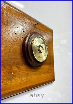 Marine Cargo Ship Barometer Authentic German-Made Wooden Nautical Instrument Marine Cargo Ship Barometer Authentic German-Made Wooden Nautical Instrument