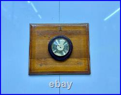 Marine Cargo Ship Barometer Authentic German-Made Wooden Nautical Instrument Marine Cargo Ship Barometer Authentic German-Made Wooden Nautical Instrument