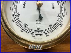 Marine Rain Change Fair Antique Old Pilot Compensated Ship Barometer Germany