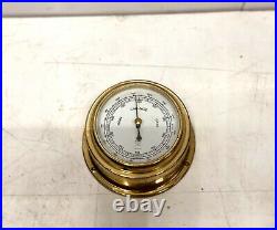 Marine Rain Change Fair Antique Old Pilot Compensated Ship Barometer Germany