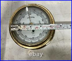 Marine Rain Change Fair Antique Old Pilot Compensated Ship Barometer Germany