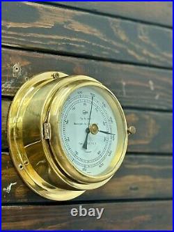 Marine Ship Baumuster Barigo Compensated Aneroid Barometer Made in Germany