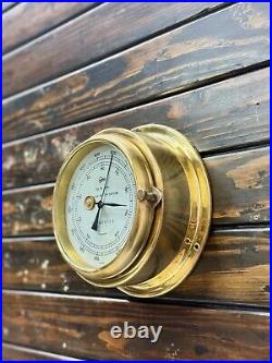 Marine Ship Baumuster Barigo Compensated Aneroid Barometer Made in Germany