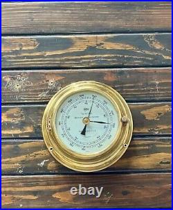 Marine Ship Baumuster Barigo Compensated Aneroid Barometer Made in Germany